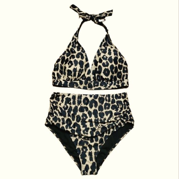 Animal Print Two Piece Swimsuit New without tag sz XL 18-20 - Picture 3 of 8
